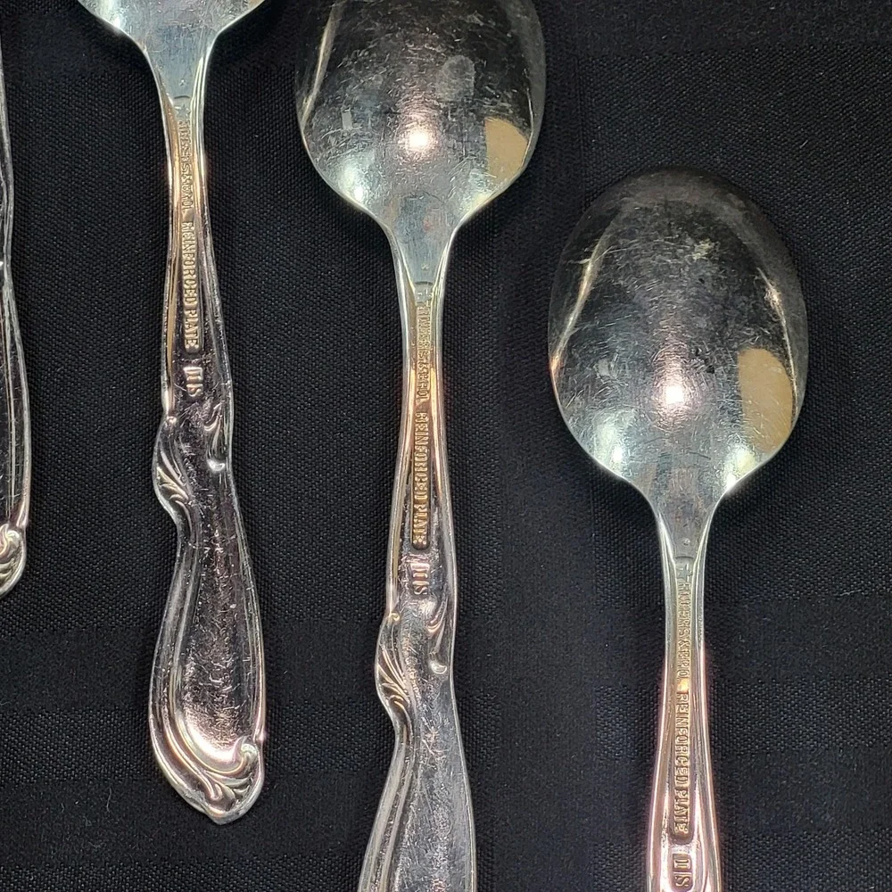 Rogers and Brothers Celebration‎ 4 Teaspoon Set Silverplate Silverware VTG 1959